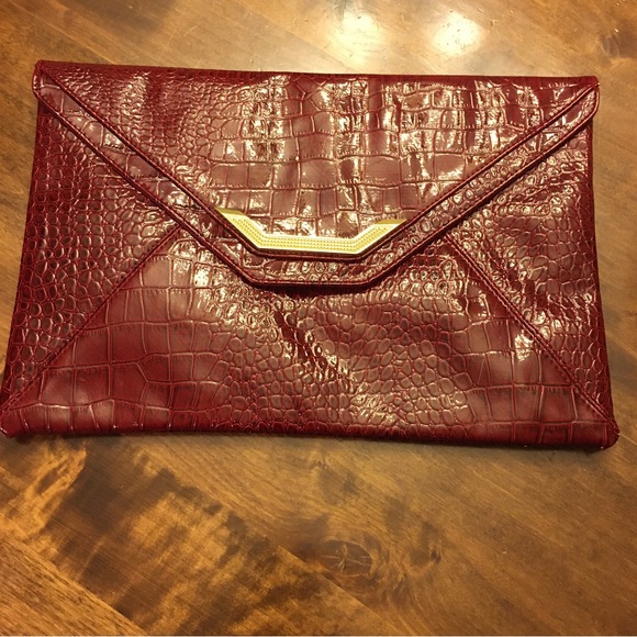 ASOS Faux Crocodile Clutch - Picture 1 of 7